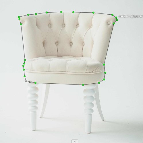 Polygon labeling of furniture