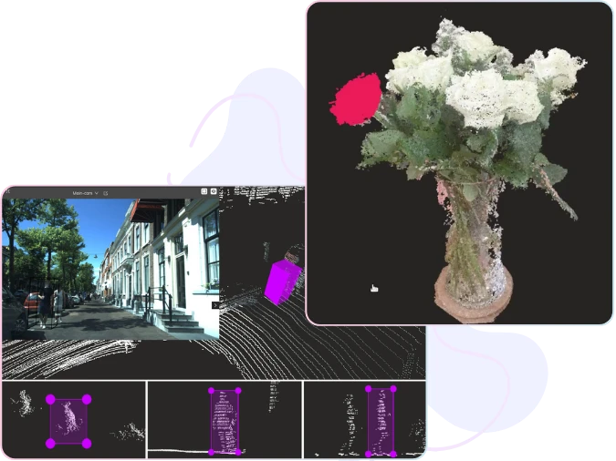 Point cloud annotation tool features