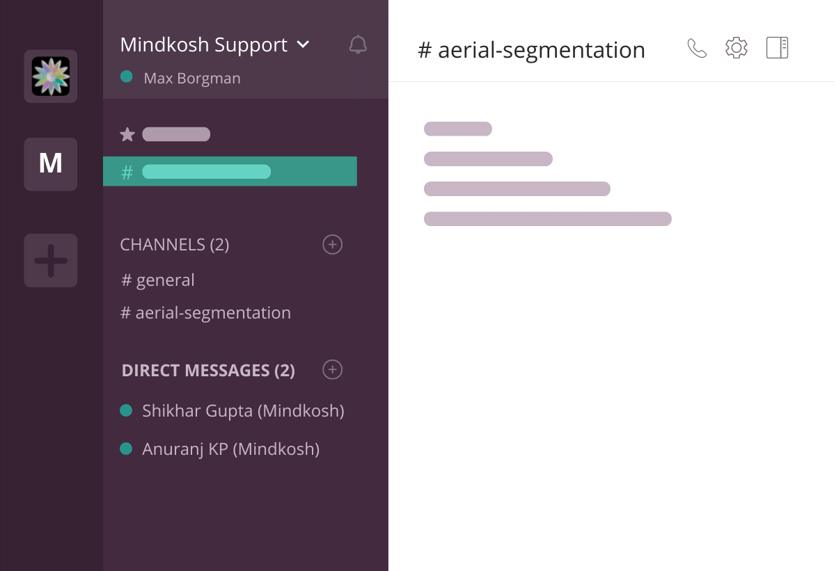 Mindkosh annotation services - Slack support
