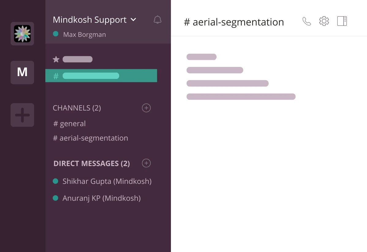 Slack support on Mindkosh
