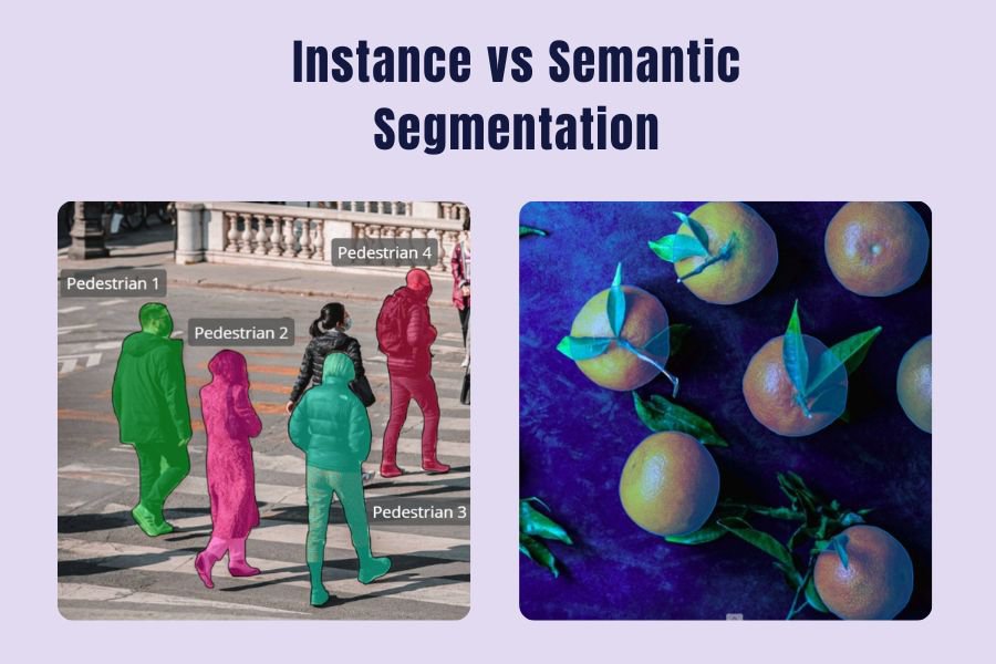 Differences between Semantic and Instance segmentation