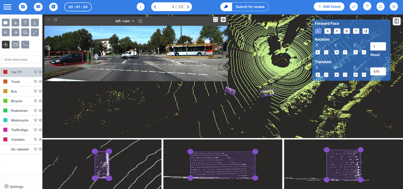 Mindkosh lidar annotation interface
