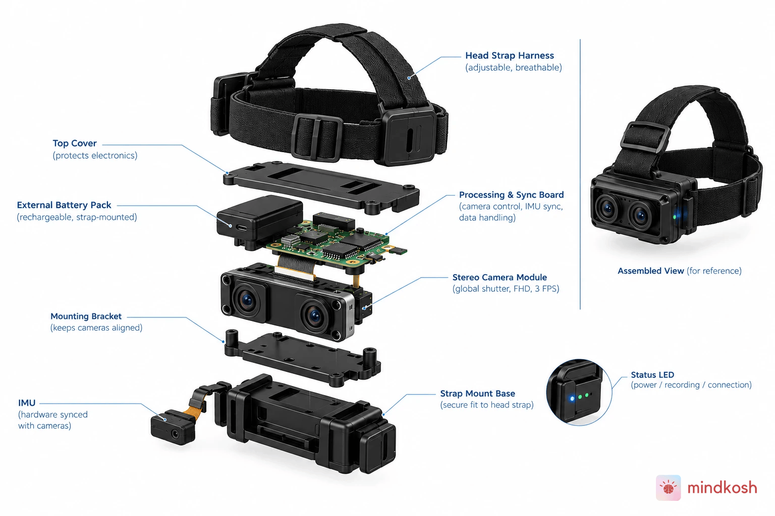 Mindkosh Egocentric Capture Rig Diagram